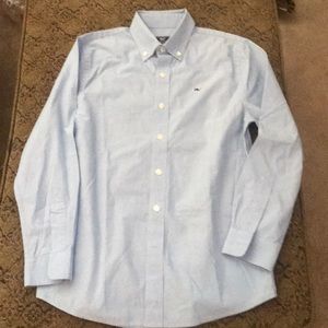 VineyardVines Boys Button Down “Whale” Dress Shirt